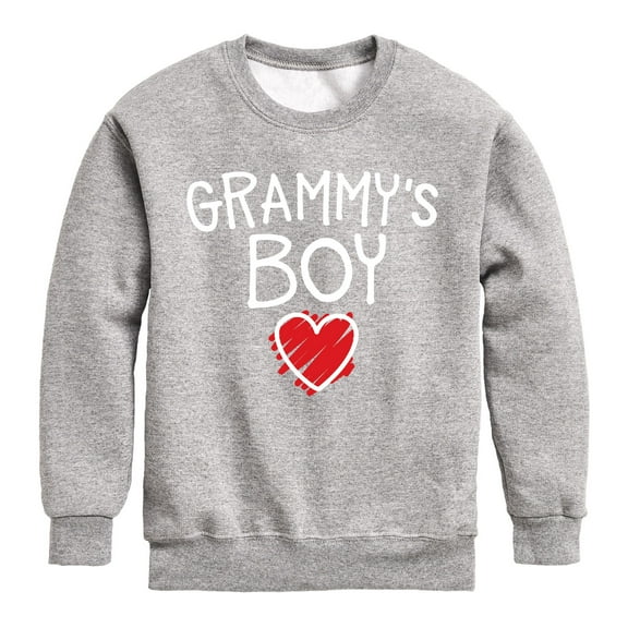 Instant Message - Grammys Boy - Toddler And Youth Crewneck Fleece Sweatshirt