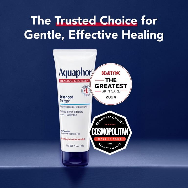 Aquaphor Fast Protection Healing Ointment for Dry Cracked Skin, Advanced  Therapy Skin Protectant, 7 Oz Tube - Walmart.com