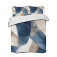 thumbnail image 2 of Navy Blue Geometric Twin Size Down Alternative Comforter, Lightweight Comforter Quilt Bedding Set with Pillow Shams Abstract Art Modern All Seasons Bed Comforter Duvet Insert 68"x86", 2 of 7