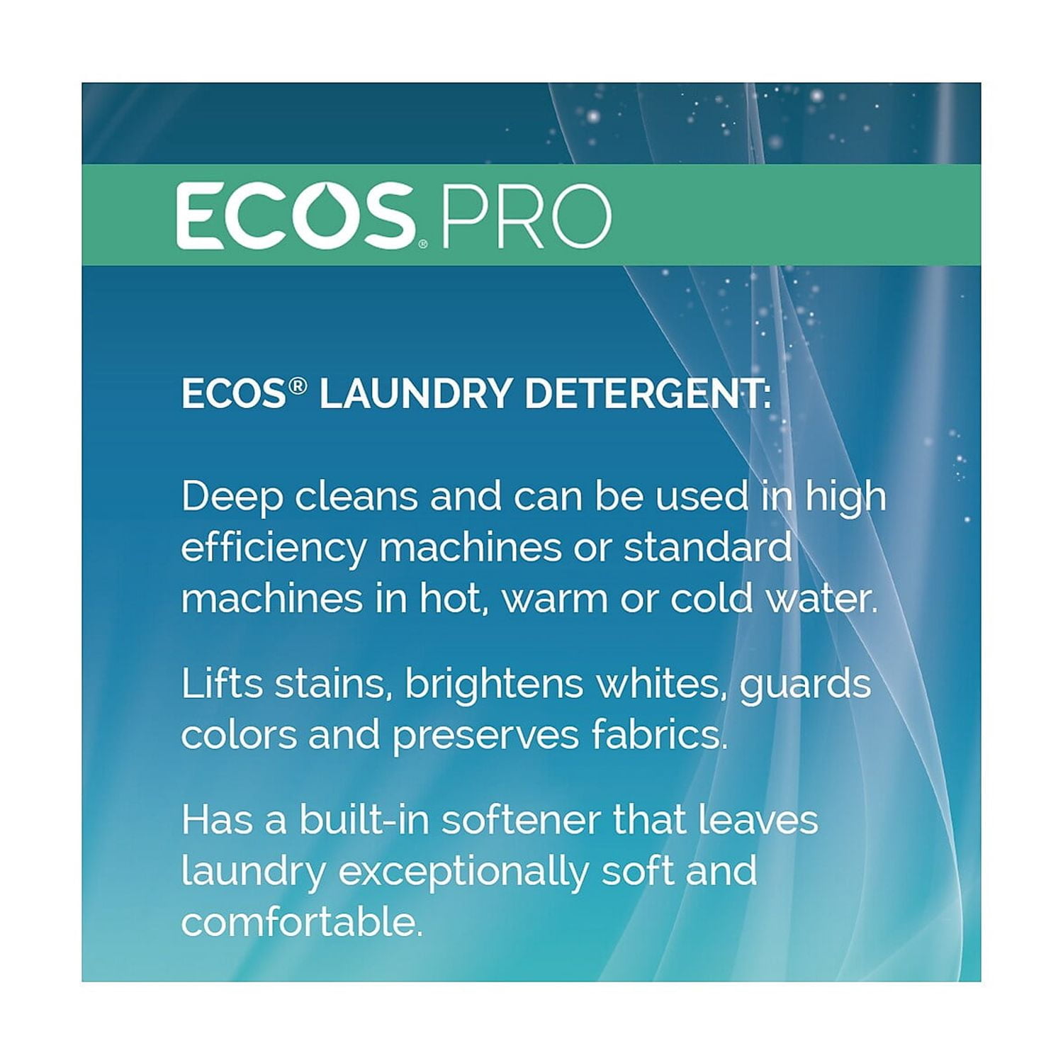 ECOS PRO Free & Clear HE Liquid Laundry Detergent 128 Loads 128 oz. 4/Carton (PL9764/04)