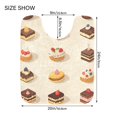 thumbnail image 5 of Yayeee Bath Rug for Bathroom Floor Non Slip Rectangle Fluffy Soft Absorbent Mat, 16"x24", Red Cakes, 5 of 7