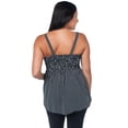 thumbnail image 2 of Blusa Maternidad Rayada Fresca Cómoda Ropa Embarazo Blusa Mujer Juvenil Tirantes Con Lazo Color Negro, 2 of 5
