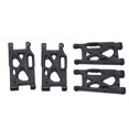 thumbnail image 5 of 4pcs RC Suspension Arm, Front Rear Black Plastic Run Smoothly for WLtoys 144001 144002 124019 124018 124017 144010 Model Car Accessories, 5 of 9