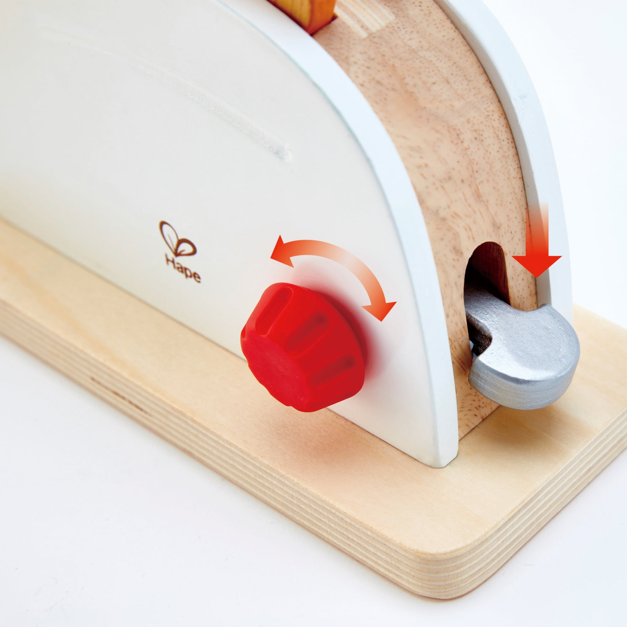 Hape Pop Up Toaster Set Kid s Wooden Toy Kitchen Accessory