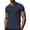 Navy #14, variant on Dresfit Mens Breeze Shirts Crew Neck Elastic Waist T Shirts 2026 Summer Cooling Short Sleeve Athletic Shirt Quick Dry Breathable Lightweight Basic Shirts 2XL