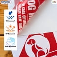 thumbnail image 3 of TOTOMO Dog Inside Emergency Alert Stickers, Personalized Pet Photo Window Decals, 4-Pack, 3 of 8