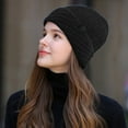 thumbnail image 2 of Hauaitttt Winter Warm Daily Fashionable Elastic Casual Slouchy Hat Suitable for Man and Woman Hat to Cover Ears Snow Hats for Women Winter Hats for E Cold Winter Gear Warm Baseball Caps for Men Face, 2 of 7