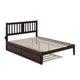 thumbnail image 4 of AFI Tahoe 14" Queen Wood Platform Bed Frame with Twin-XL Trundle, Espresso, 4 of 8