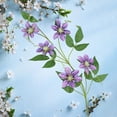 thumbnail image 3 of 5 Fork Simulation Clematis Leaves, Wall Hanging Rattan Artificial Flower Modern Artificial Plants Wedding Decoration, 3 of 5