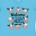 thumbnail image 4 of Inktastic Welcome to the Herd with Cute Black and White Holstein Cows Women's V-Neck T-Shirt, 4 of 5