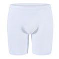 thumbnail image 4 of Wancir Men Solid Color Compression Shorts Stretchy Knee Length Sport Active Shorts Gym Workout Underwear, 4 of 6