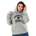 thumbnail image 4 of Chickens Make Me Happy Funny Country Unisex Plus Fleece Graphic Hoodie Brisco Brands 4X, 4 of 5