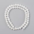 thumbnail image 2 of 1Strand Electroplated Natural White Moonstone Beads Strands Round 6mm Hole: 1mm 61pcs/strand 14.96 inch(38cm), 2 of 2
