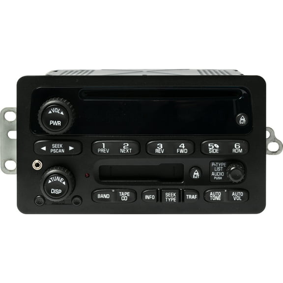 Restored 2002-03 Chevrolet Blazer AM FM Radio CD Cassette Player AUX Upgrade 15091317 UN0 (Refurbished)