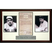 Babe Ruth Framed Replica Contract/Curse Of The Bambino