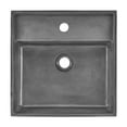 thumbnail image 4 of Lisse 23.5" Rectangle Concrete Vessel Bathroom Sink in Dark Grey, 4 of 11