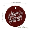 thumbnail image 6 of Inkdotpot Pack Of 50 Real Silver Foil Paper Tags Happy Halloween Halloween Favor Hang Tags, 6 of 7