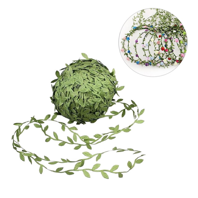 HOOWIFFY Guirnalda De Hojas En Tela Premium Color Verde Para Decorar Y Eventos