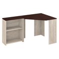 Bush Furniture Townhill Corner Desk with Bookcase, Gray/Brown