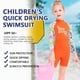 thumbnail image 5 of Buceo vela niños traje de traje de baño traje de baño niños traje de baño espalda con cremallera cremallera ropa de baño para nadar buceo snorkeling naranja m Advancent OD003662-12, 5 of 7