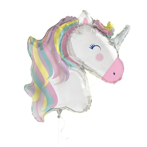 Large Foil Rainbow Unicorn Party Balloon, 42 in, 1ct