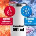 thumbnail image 3 of Termo Acero Inoxidable America Negro Doble Pared Grabado Láser 20oz para Bebidas Calientes y Frías, 3 of 7