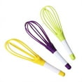 thumbnail image 3 of 1PCS Egg Beater Multifunctional Manual Egg Beater Purpose Plastic Folding Storage Mixer Baking Tool. Red, 3 of 5