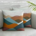 thumbnail image 3 of COMIO  Adventure Camper Kids Room Rainbow Sun Mountain Throw Pillow Cover,Abstract Nature Landscape Art Throw Pillow Case,Home Kids Room Nursery Decor,Kids Camper Adventurer Gifts, 3 of 5