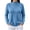 Blue #03, variant on Women's Mock Neck Knit Sweater, Lightweight Basic Long Sleeve Pullover Tops for Fall Winter Daily Wear S