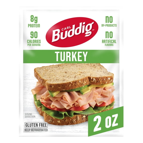 Carl Buddig, Turkey Lunchmeat  2 oz Plastic Pouch, Refrigerated