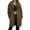 Brown, variant on KKBOTIVE Womens Long Hoodies Zip Up Fleece Lined Jackets 2025 Winter Fashion Jacket Soft Tunic Sweatshirts Warm Long Coats Beige Size: M