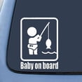 thumbnail image 4 of Walbest 1 Pcs Car Sticker - Fishing Baby on Board Reflective Decals Sticker Decoration Universal, 4 of 7
