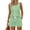 Green, variant on Women's 2 Piece Sets Square Neck Tank Top and Shorts Matching Sets Summer Loungewear Sets