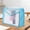 Blue, variant on Reinforced 3D Transparent Snap-Closure Document Pouch, Waterproof Plastic Office File Bag for A4 Papers, Holds 500 Sheets, 6 Colors