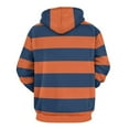 thumbnail image 3 of Orange Blue Stripes Men's Women New Sweatshirt Hoodie Men's Plus Size Sweatshirt Hooded Sweatshirt 3d Printed Street Men's Cloth, 3 of 6