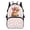 Calf Bow Pattern, variant on Adjustable Strap School Backpack for Daypack Travel, Polyester Fabric Smooth Zipper Travel Backpacks, Red Panda Science Theme
