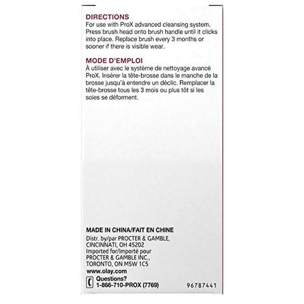 Olay ProX by Olay Advanced Facial Cleansing System Replacement Brush Heads, 2 Count