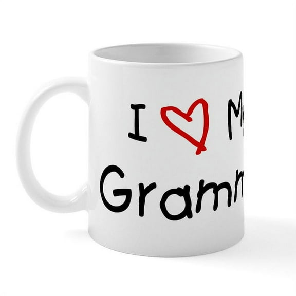 CafePress - I Love My Gramma Mug - 11 oz Ceramic Mug - Novelty Coffee Tea Cup