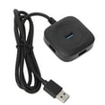 thumbnail image 1 of Hub USB 3.0 Fuente de alta potencia negra 4 puertos Uso simultáneo Estable de larga duración para oficina de entretenimiento, 1 of 10
