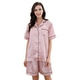 thumbnail image 1 of Richie House Women's Satin Two-piece Pajama Set with Shorts RHW2832, 1 of 5