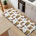 thumbnail image 5 of Highland Cow Barrel Boot Butterfly Pattern Kitchen Rug Mat,Kitchen Runner Rugs Non Skid Washable,Decorative Kitchen Floor Mats for Kitchen,Sink,Laundry,17"x47.2", 5 of 7