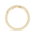 thumbnail image 2 of ANGARA Natural Diamond Swirl Bypass Ring in 14K Yellow Gold for Women (Size-1.65mm | Color-G | Clarity-VS2) | April Birthstone, Birthday, Anniversary, Jewelry Gift for Women | Natural Diamond Ring, 2 of 10