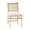 Natural, variant on Riviera Rattan Back Folding Chair with Upholstered Seat, Natural
