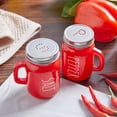 thumbnail image 5 of SUGARMOM Red Salt and Pepper Shakers Set  4 oz Cute Modern Glass Christmas Red Shaker Sets with Stainless Steel Lids  Red Kitchen Decor and Accessories for Home Restaurants Weddings, 5 of 6
