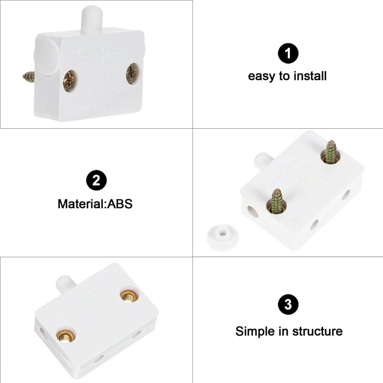 Cabinet Door Switch Touch for Lamp Pantry Light Lights Wardrobe On