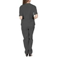 thumbnail image 4 of Garbnen Medical Uniform Women's Scrubs Set Stretch V-Neck Scrubs for Women & Cargo Pants Nurse Uniforms with Pockets, 4 of 4