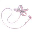 thumbnail image 3 of Pet Reflective Training Vest Traction, Pet Harness Leash Set Vest Adjustable Chest Abrasion Resistance Pet Dog Harness And Leash Set Dog Harness  For Home Rose Red XXS, 3 of 8