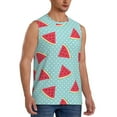 thumbnail image 2 of Fotbe Men's Watermelon Print Men's Sleeveless Muscle Tank Tops Casual T-Shirts for Gym Workout Beach-XX-Large, 2 of 8