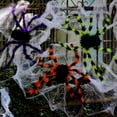 thumbnail image 4 of 30" Large Halloween Spider Decorations Hairy Spider with Colorful Legs Fake Scary Red Eyes Posable Spiders Props for Halloween Home Party Garden Yard Patio Haunted House Indoor Outdoor, 4 of 4