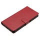 thumbnail image 4 of For iPhone 16 Pro Max Leather Phone Case Wallet Stand Cover with Handy Strap - Red, 4 of 5